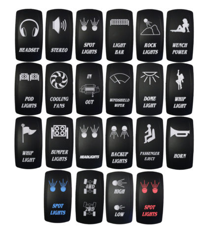 Switches - Laser Engraved