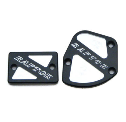 Throttle & Brake Cover Set - Black w/Logo - 2006 Only