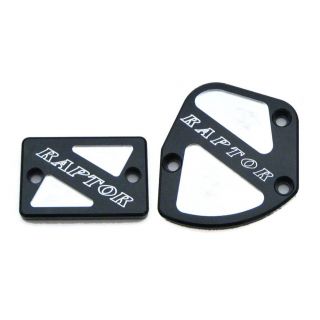 Throttle & Brake Cover Set (2007-08 only) - Black w/Logo