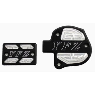Throttle & Brake Cover Set - Black w/Logo